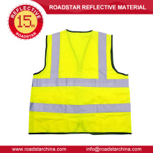 Colete reflector amarelo fluorescente